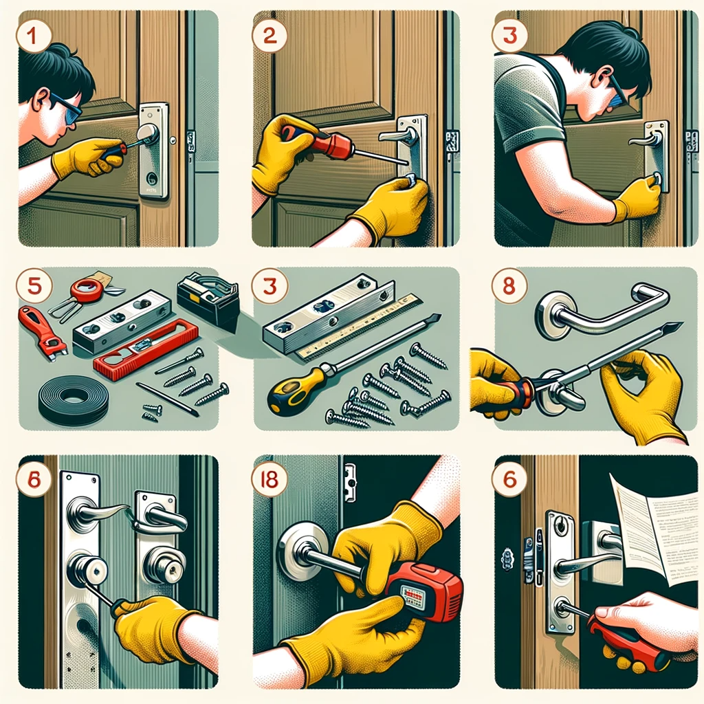 Hướng dẫn từng bước tự thay tay nắm cửa 