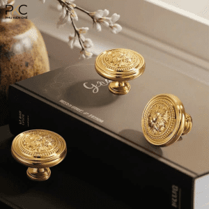 Tay Nắm Tủ Dạng Núm Tròn Mạ Vàng Cao Cấp PKC 6311