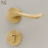 Khóa Cửa Phân Thể Đồng Thau Nguyên Khối PKC203 - Ảnh 5