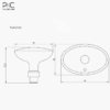 Khóa Cửa Phân Thể Đồng Thau Vân Búa Nghệ Thuật PKC206 - Ảnh 5