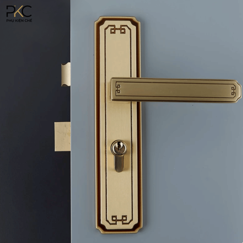 Khóa Cửa Đồng Thau Tân Cổ Điển PKC208 - Ảnh 5