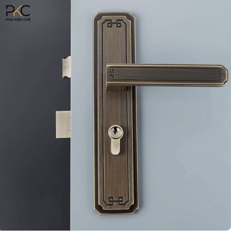 Khóa Cửa Đồng Thau Tân Cổ Điển PKC208 - Ảnh 4