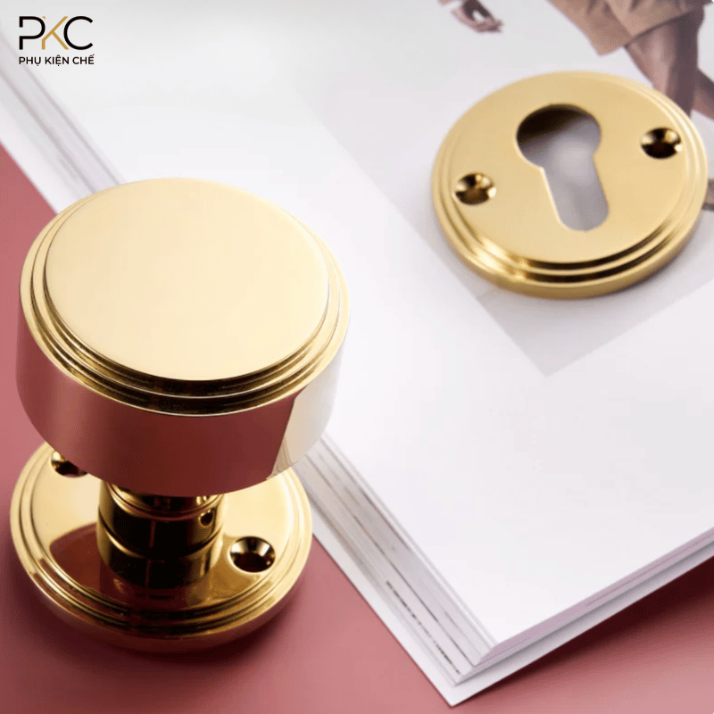 Khóa Cửa Phân Thể Tròn Đồng Thau PKC211 - Ảnh 4