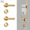 Khóa Cửa Tay Gạt Cắt Vát Đa Giác PKC213 - Ảnh 4