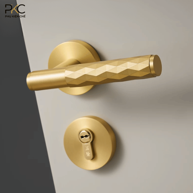 Khóa Cửa Tay Gạt Cắt Vát Đa Giác PKC213 - Ảnh 5