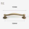 Tay Nắm Tủ Đồng Thâu Cổ Điển 1316 - Ảnh 7