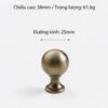Núm Tủ Tròn Bằng Đồng 6193