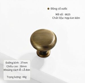Núm Tủ Đồng 6628 - 28MM