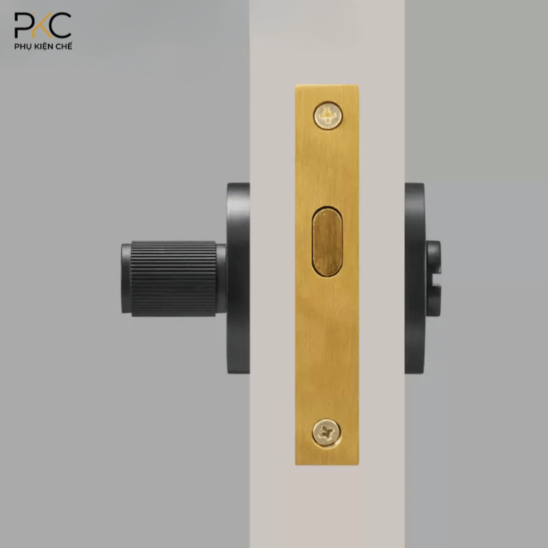 Khóa Cửa Đồng Thau Núm Xoay PKC223 - Ảnh 2