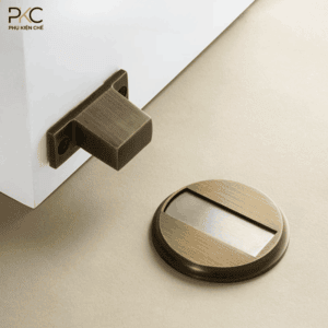 Chặn Cửa Nam Châm Âm Sàn Bằng Đồng PKC227